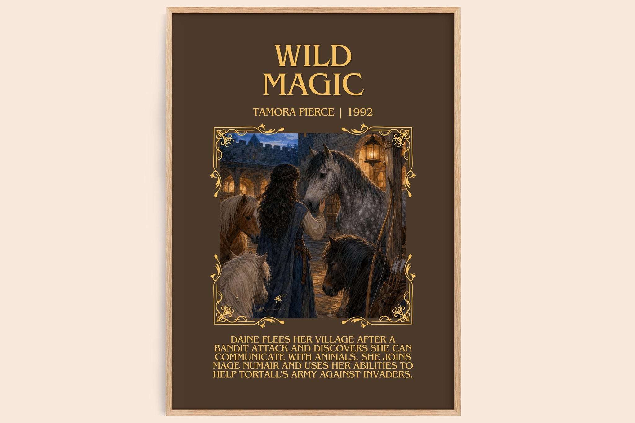 Wild Magic Minimalist Book Poster by Tamora Pierce