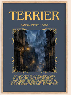 Terrier Minimalist Book Poster by Tamora Pierce – image 1
