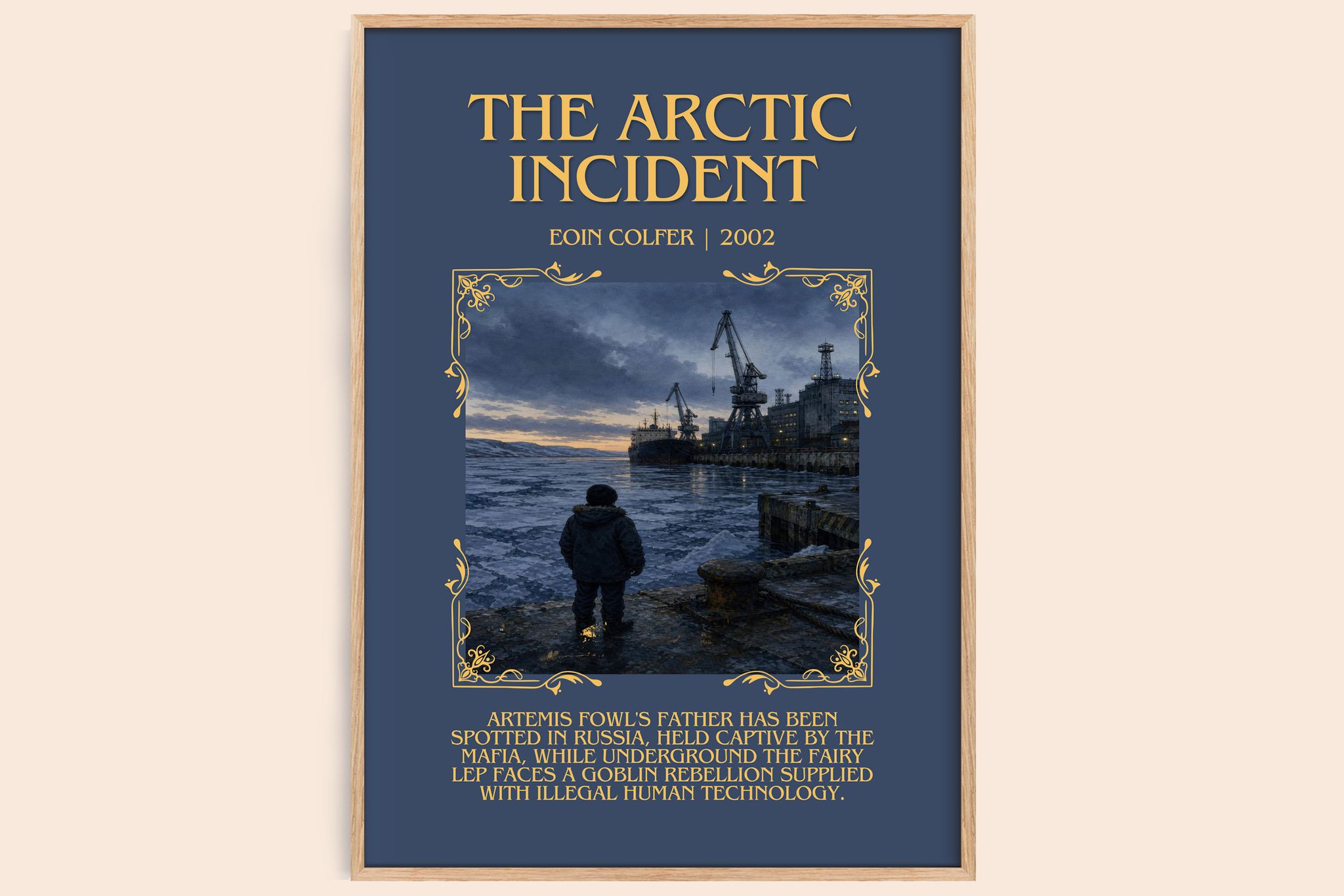 The Arctic Incident Minimalist Book Poster by Eoin Colfer