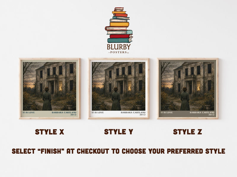 It Is Love literary print in frame leaning in hallway – romance wall art