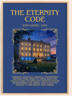 The Eternity Code Minimalist Book Poster by Eoin Colfer – image 1