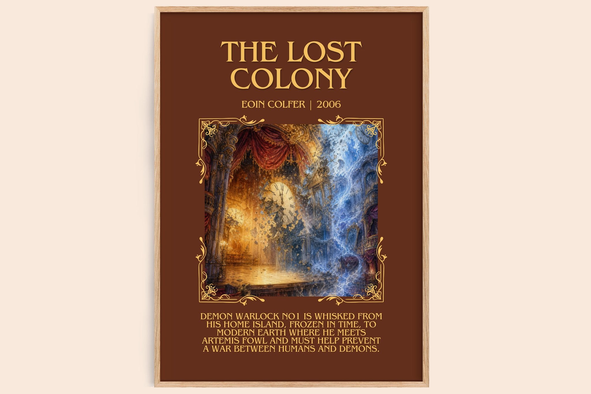 The Lost Colony Minimalist Book Poster by Eoin Colfer