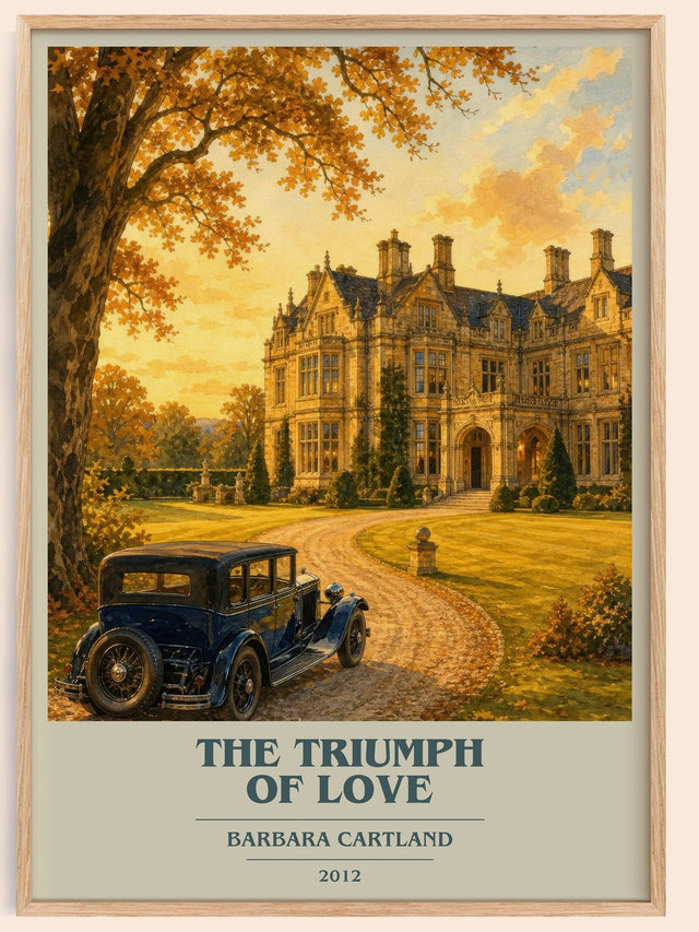 The Triumph Of Love Book Cover Poster by Barbara Cartland