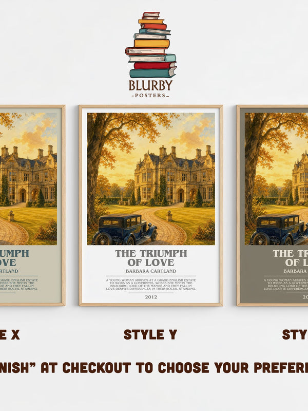 The Triumph Of Love bookish print in frame leaning in hallway – romance wall art