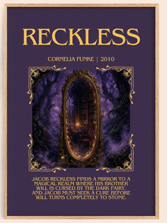 Reckless Minimalist Book Poster by Cornelia Funke – image 1