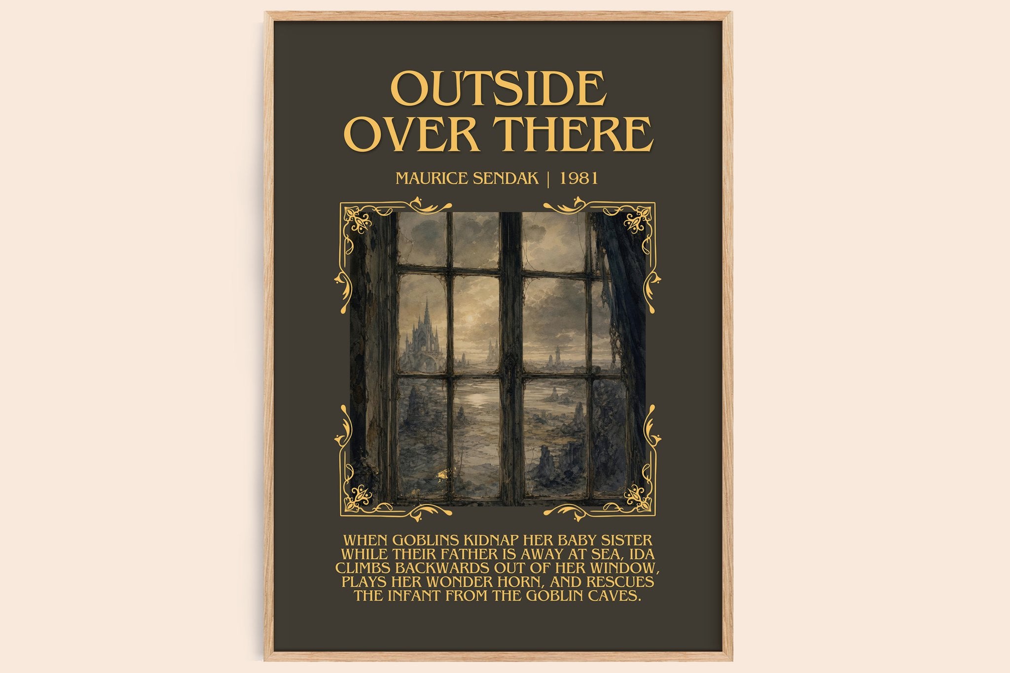 Outside Over There Minimalist Book Poster by Maurice Sendak