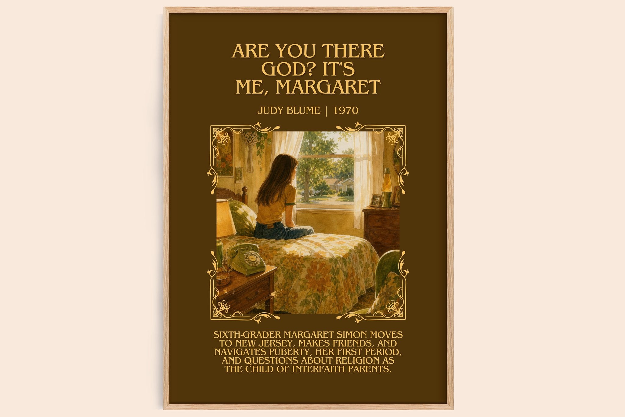 Are You There God? It's Me, Margaret Minimalist Book Poster by Judy Blume