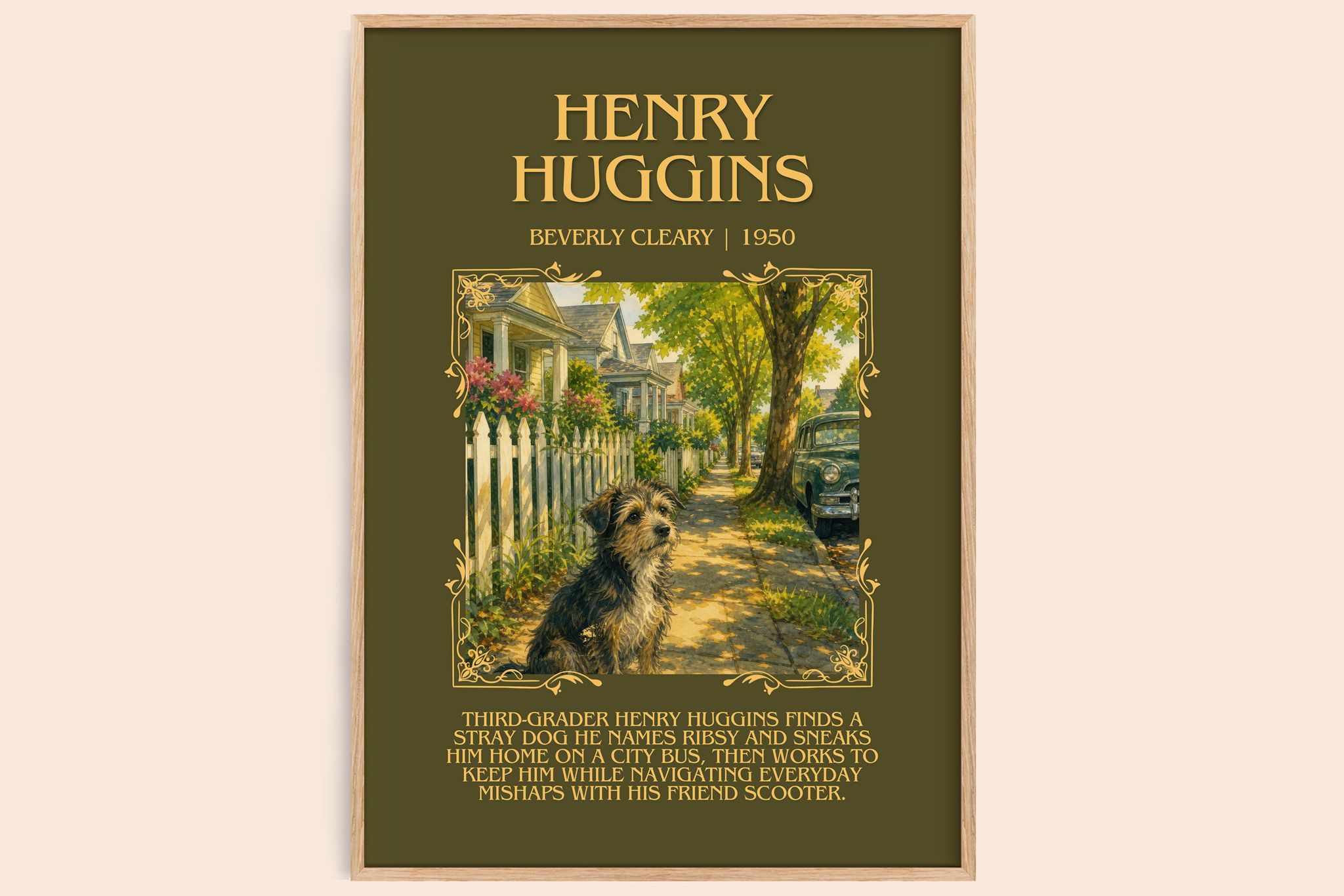 Henry Huggins Minimalist Book Poster by Beverly Cleary