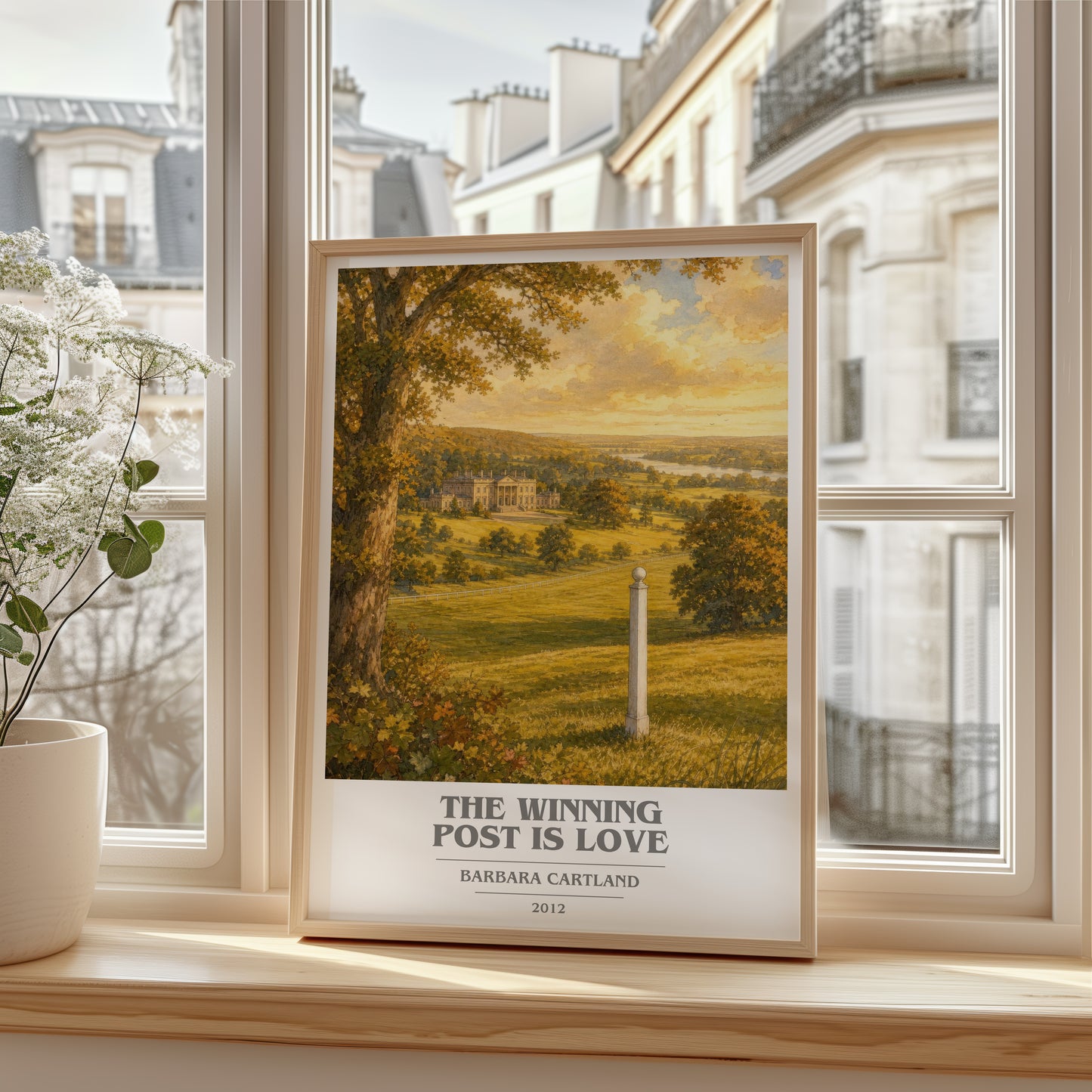 The Winning Post Is Love book cover poster colour and style options – Barbara Cartland book art