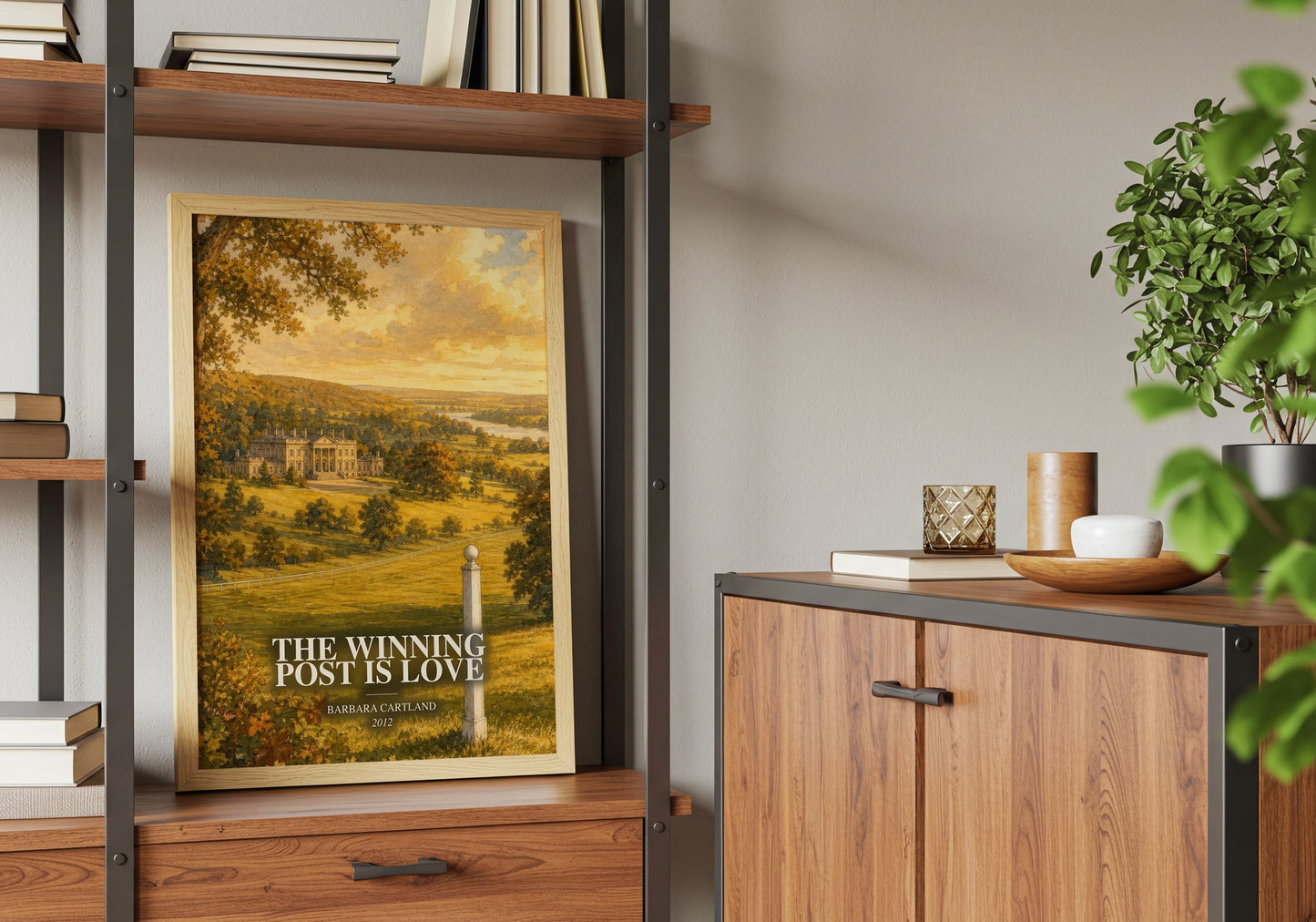 The Winning Post Is Love book watercolour illustration paper finish options – matte satin gloss