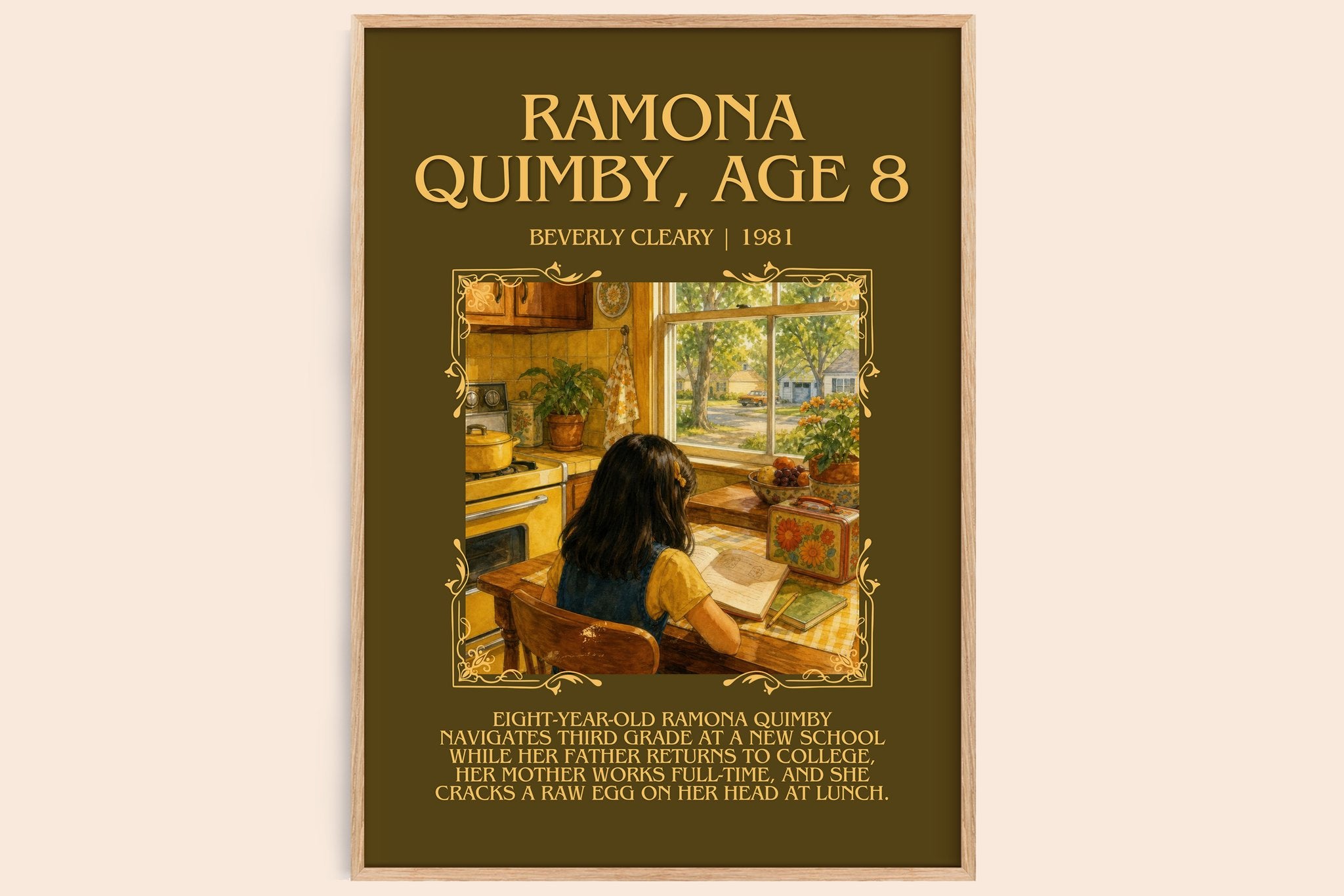 Ramona Quimby, Age 8 Minimalist Book Poster by Beverly Cleary