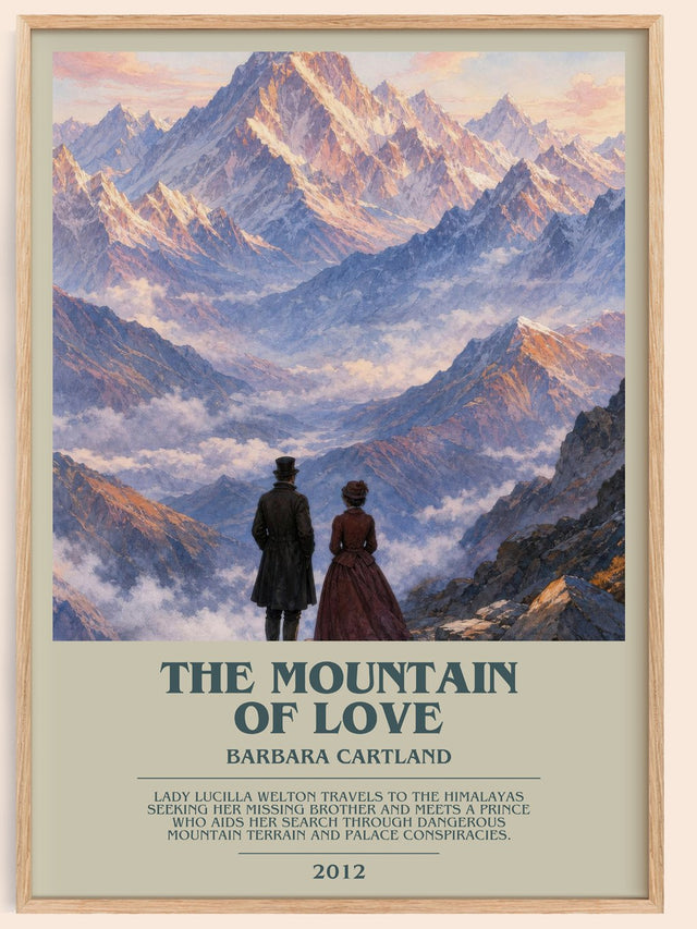 The Mountain Of Love Bookish Wall Art by Barbara Cartland