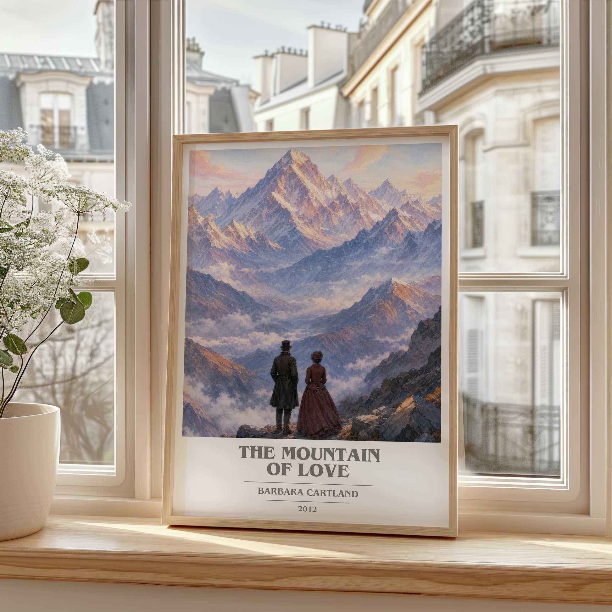 The Mountain Of Love book cover poster colour and style options – Barbara Cartland book art