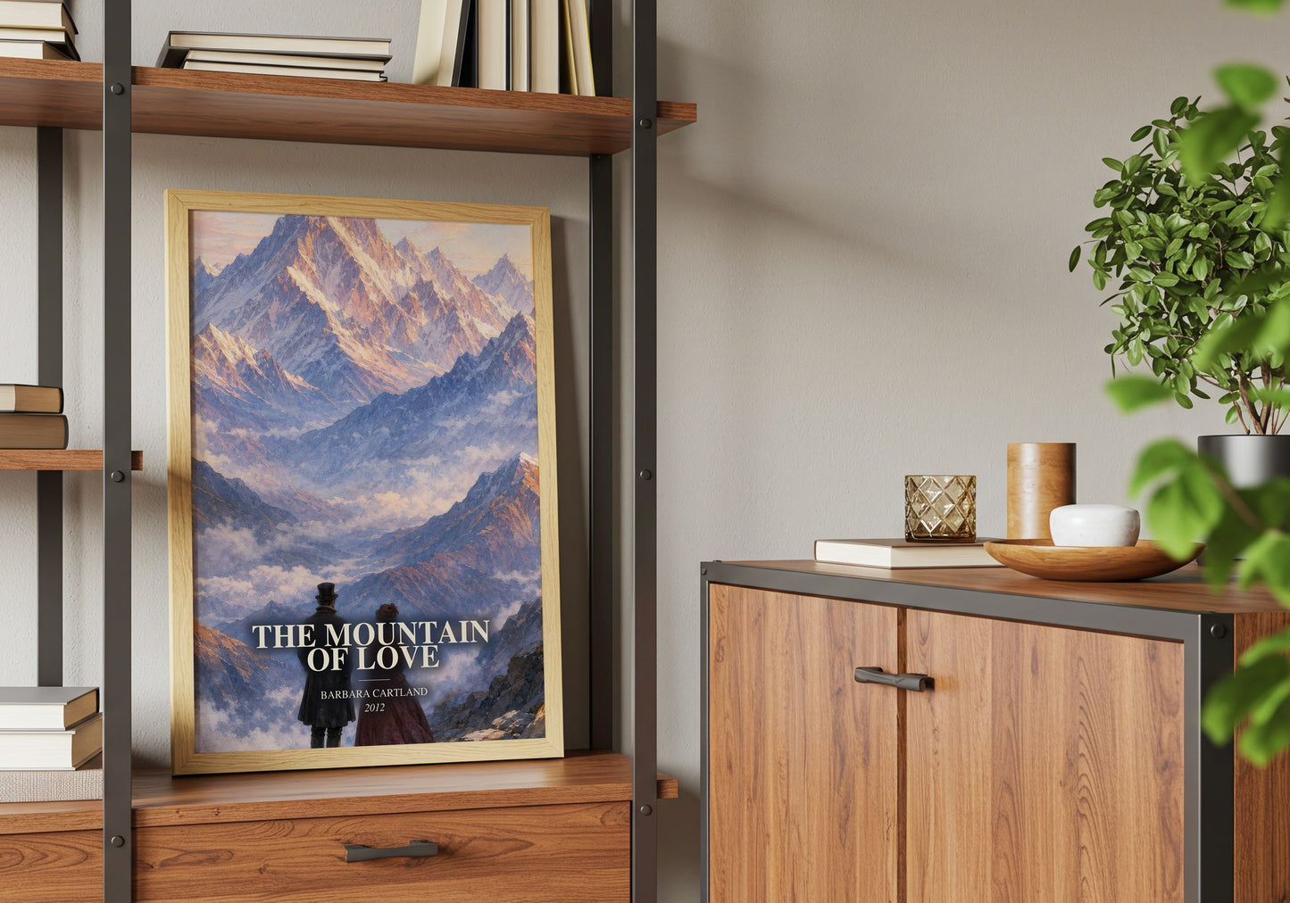 The Mountain Of Love book watercolour illustration paper finish options – matte satin gloss