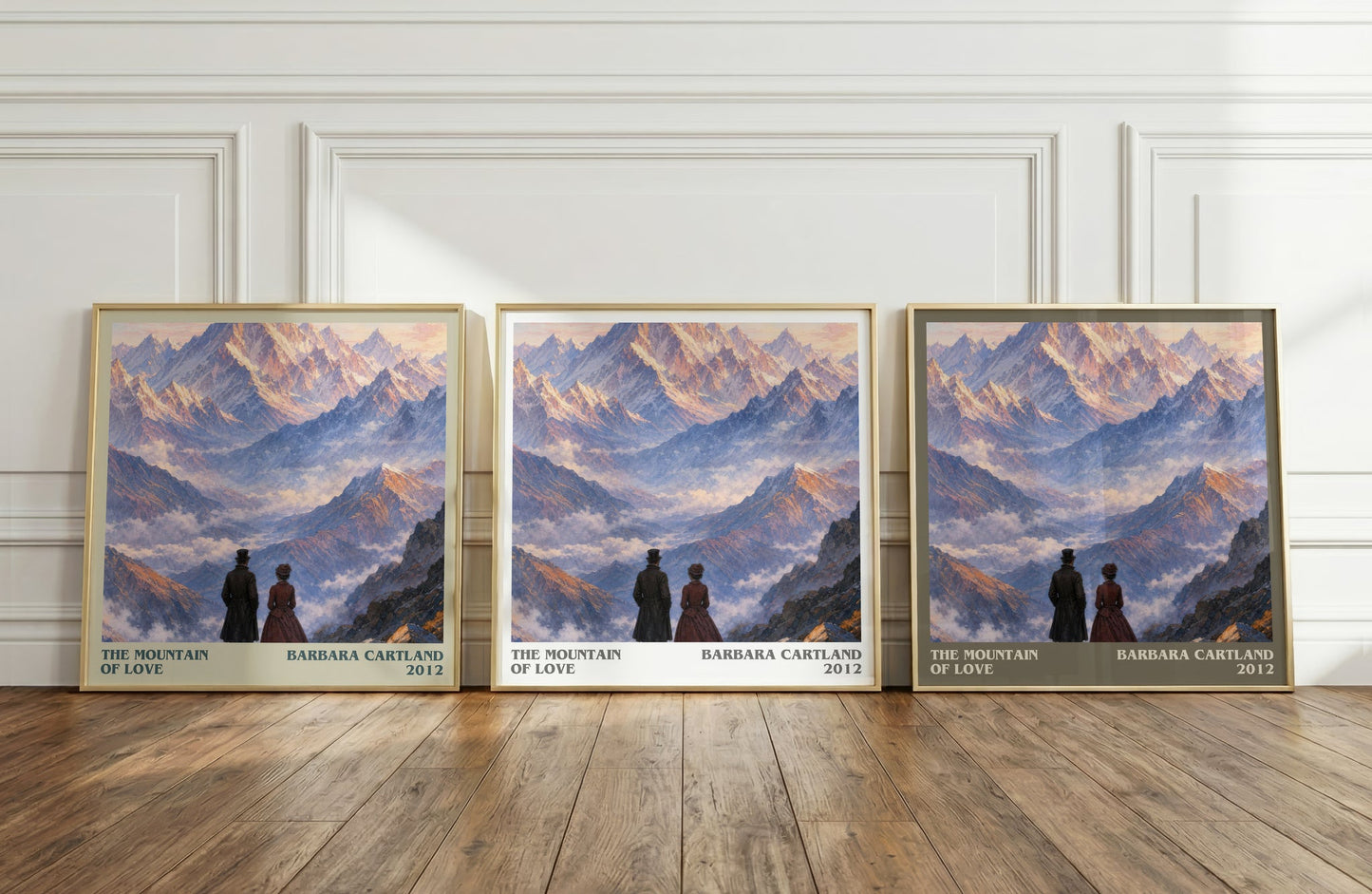 The Mountain Of Love literary art print colour and style options – Barbara Cartland book art