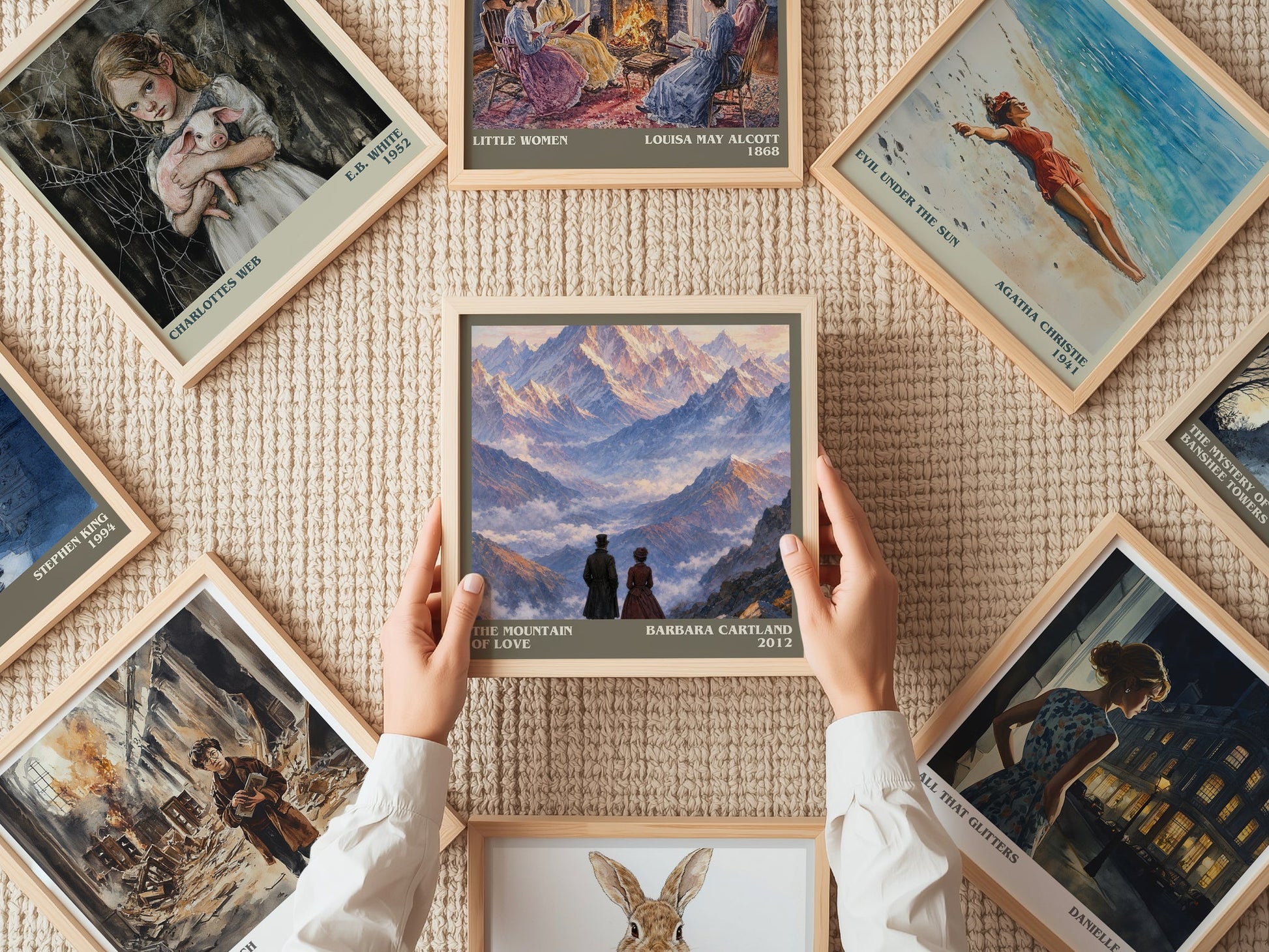 The Mountain Of Love literary book poster framed on wall – romance wall art
