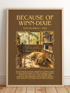Because of Winn-Dixie Minimalist Book Poster by Kate DiCamillo – image 2