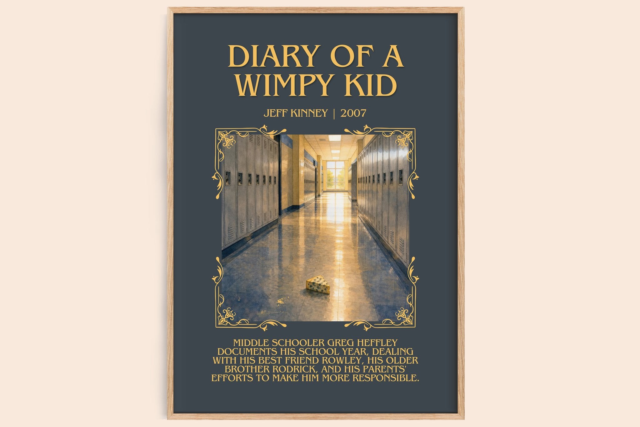 Diary of a Wimpy Kid Minimalist Book Poster by Jeff Kinney