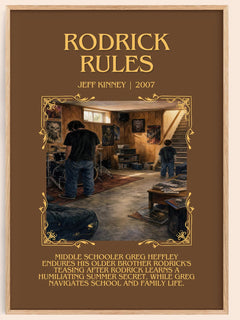 Rodrick Rules Minimalist Book Poster by Jeff Kinney – image 1