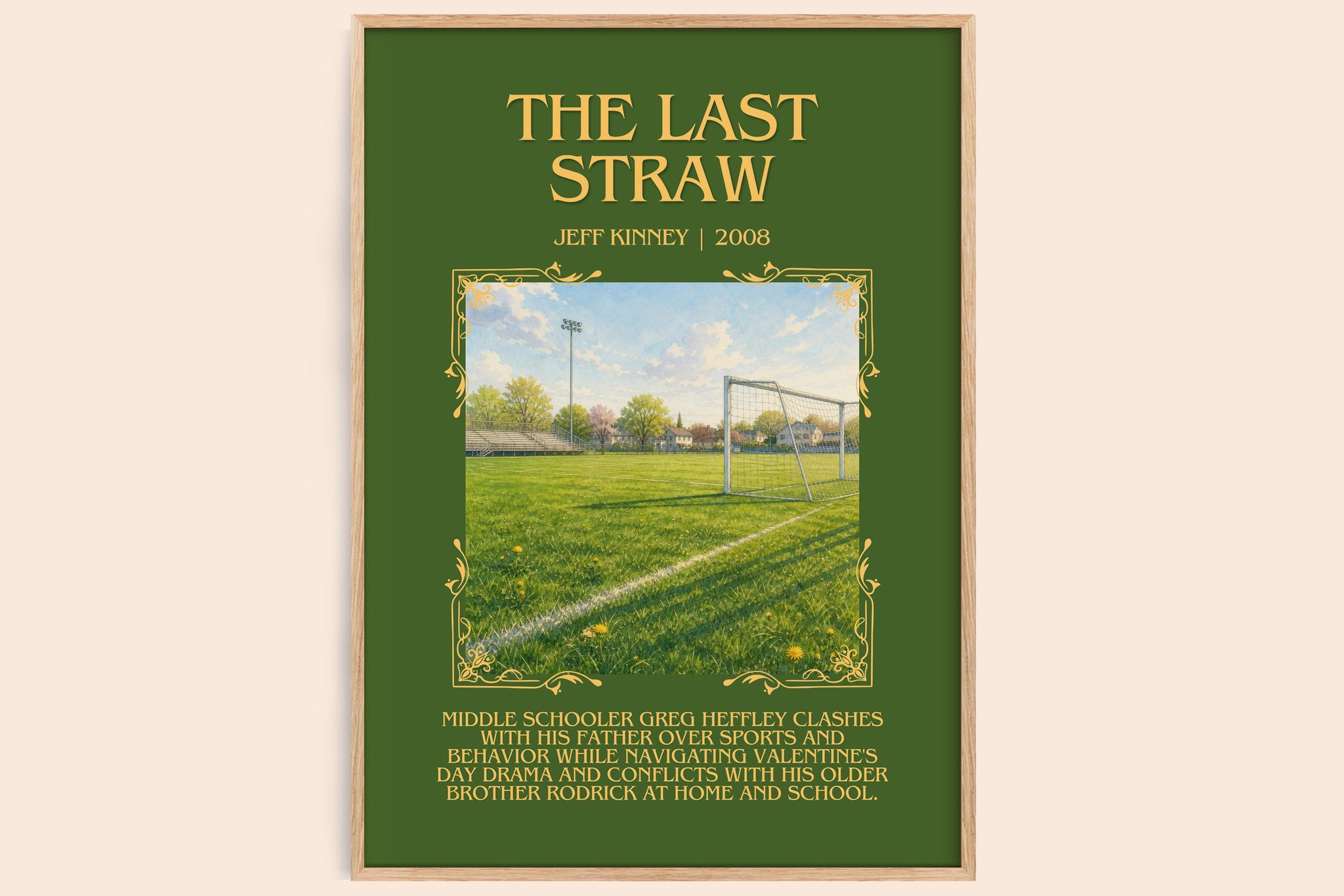 The Last Straw Minimalist Book Poster by Jeff Kinney