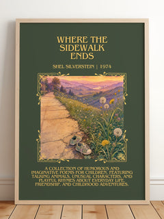 Where the Sidewalk Ends Minimalist Book Poster by Shel Silverstein – image 2