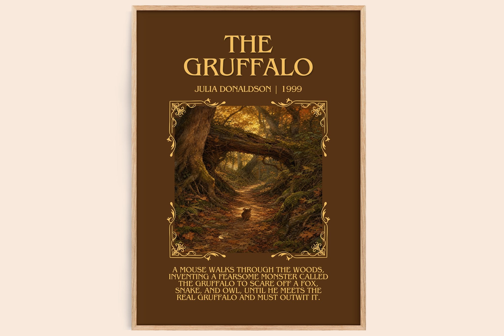 The Gruffalo Minimalist Book Poster by Julia Donaldson