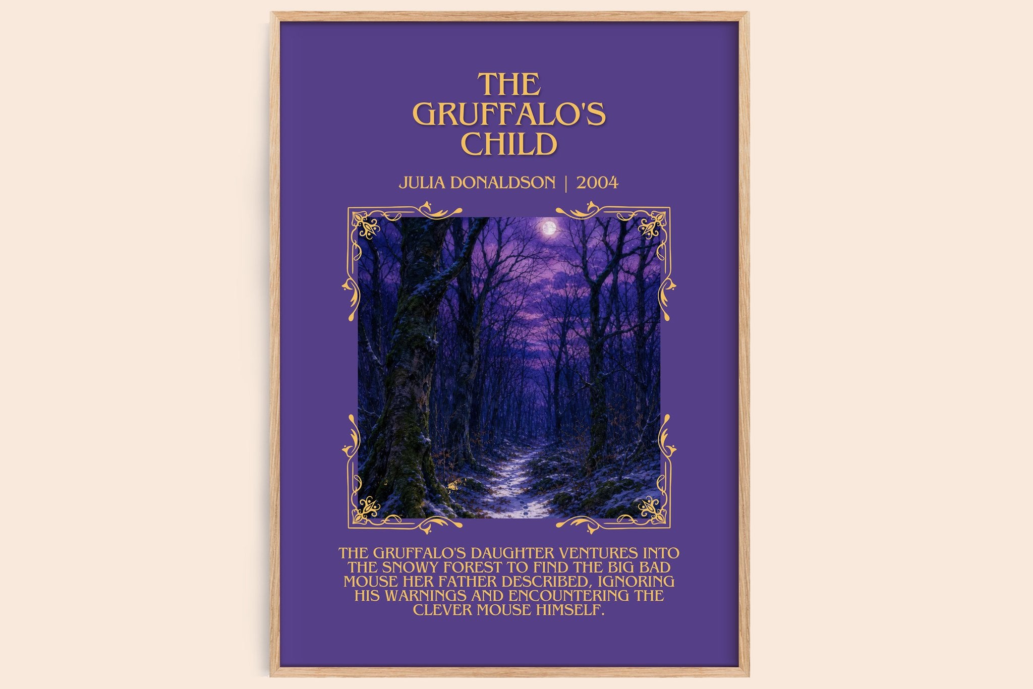 The Gruffalo's Child Minimalist Book Poster by Julia Donaldson