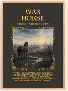 War Horse Minimalist Book Poster by Michael Morpurgo – image 1