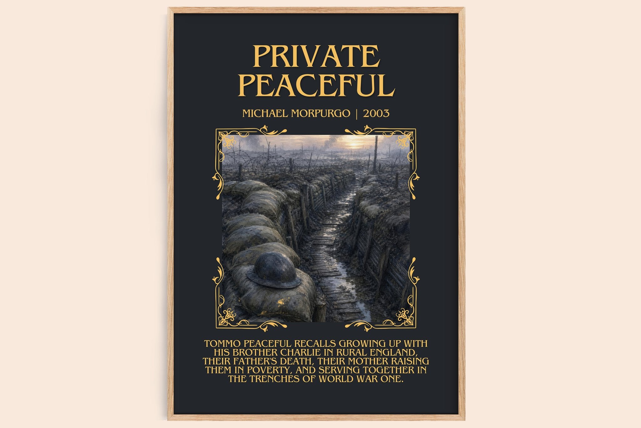 Private Peaceful Minimalist Book Poster by Michael Morpurgo
