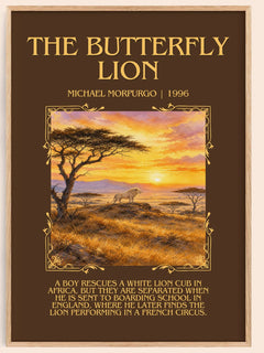 The Butterfly Lion Minimalist Book Poster by Michael Morpurgo – image 1