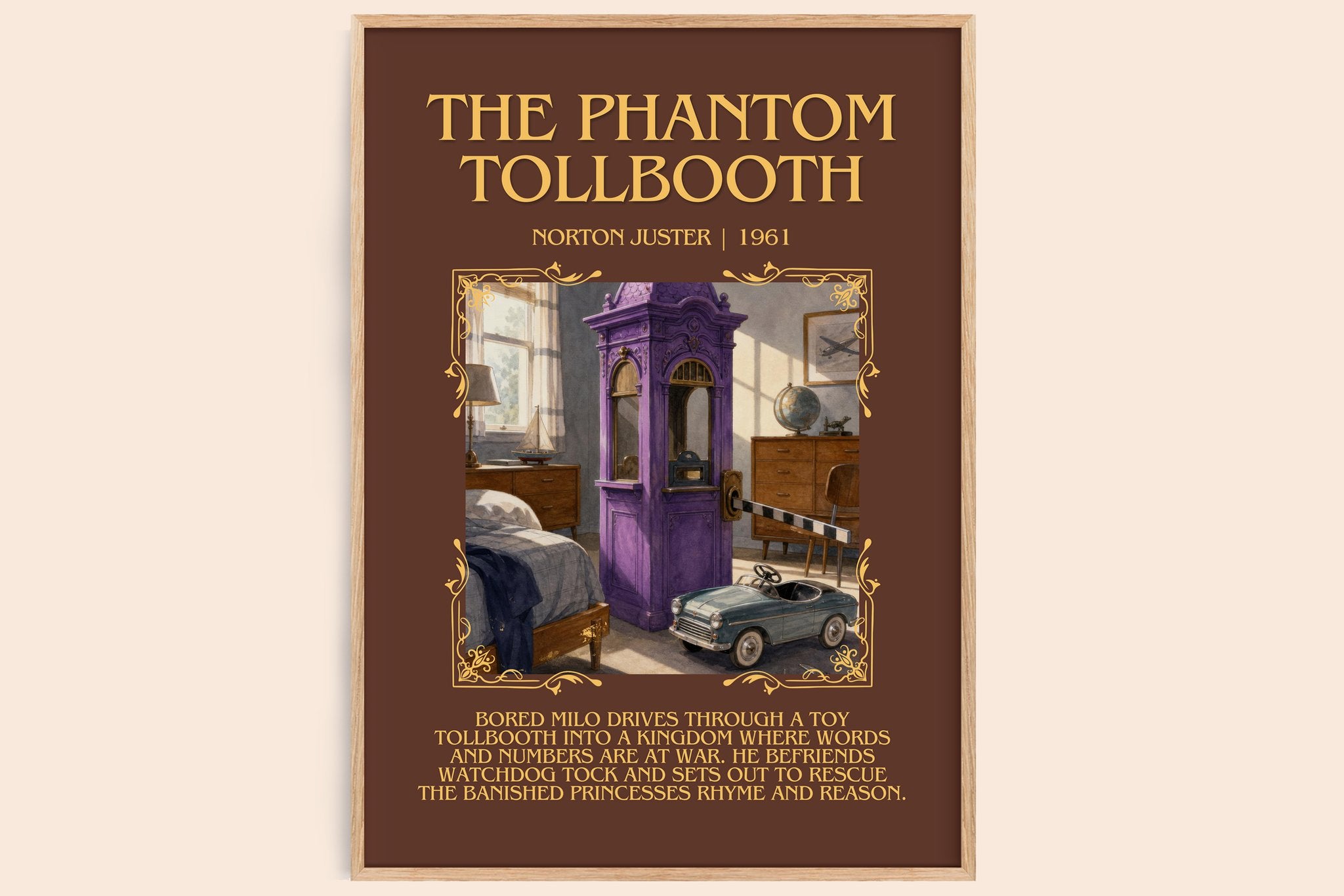 The Phantom Tollbooth Minimalist Book Poster by Norton Juster