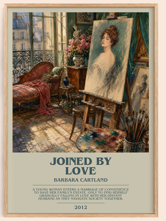 Joined By Love Bookish Wall Art by Barbara Cartland