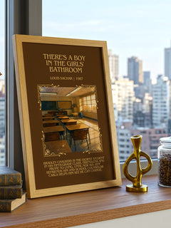 There's a Boy in the Girls' Bathroom Minimalist Book Poster – L. – image 3