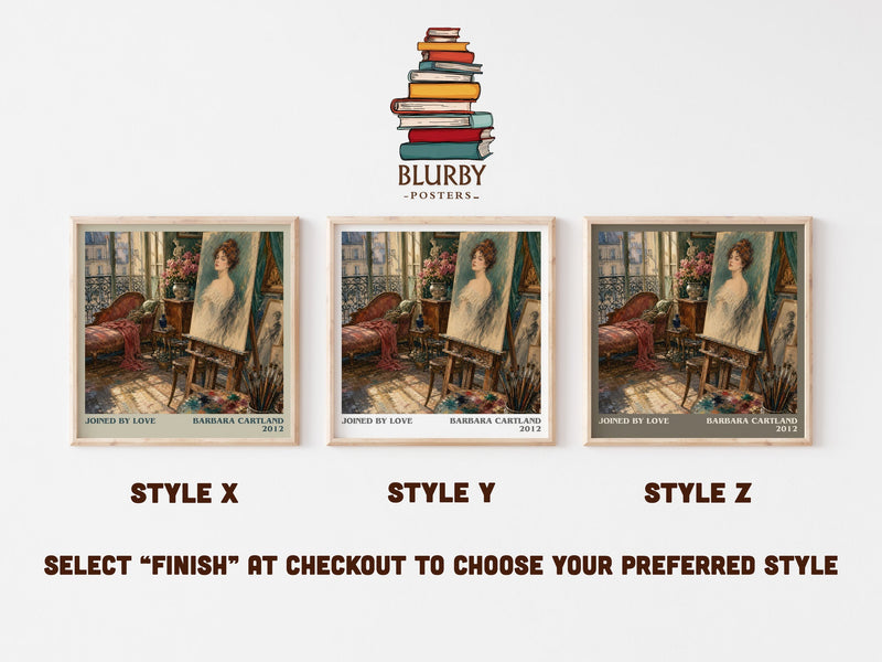 Joined By Love literary print in frame leaning in hallway – romance wall art