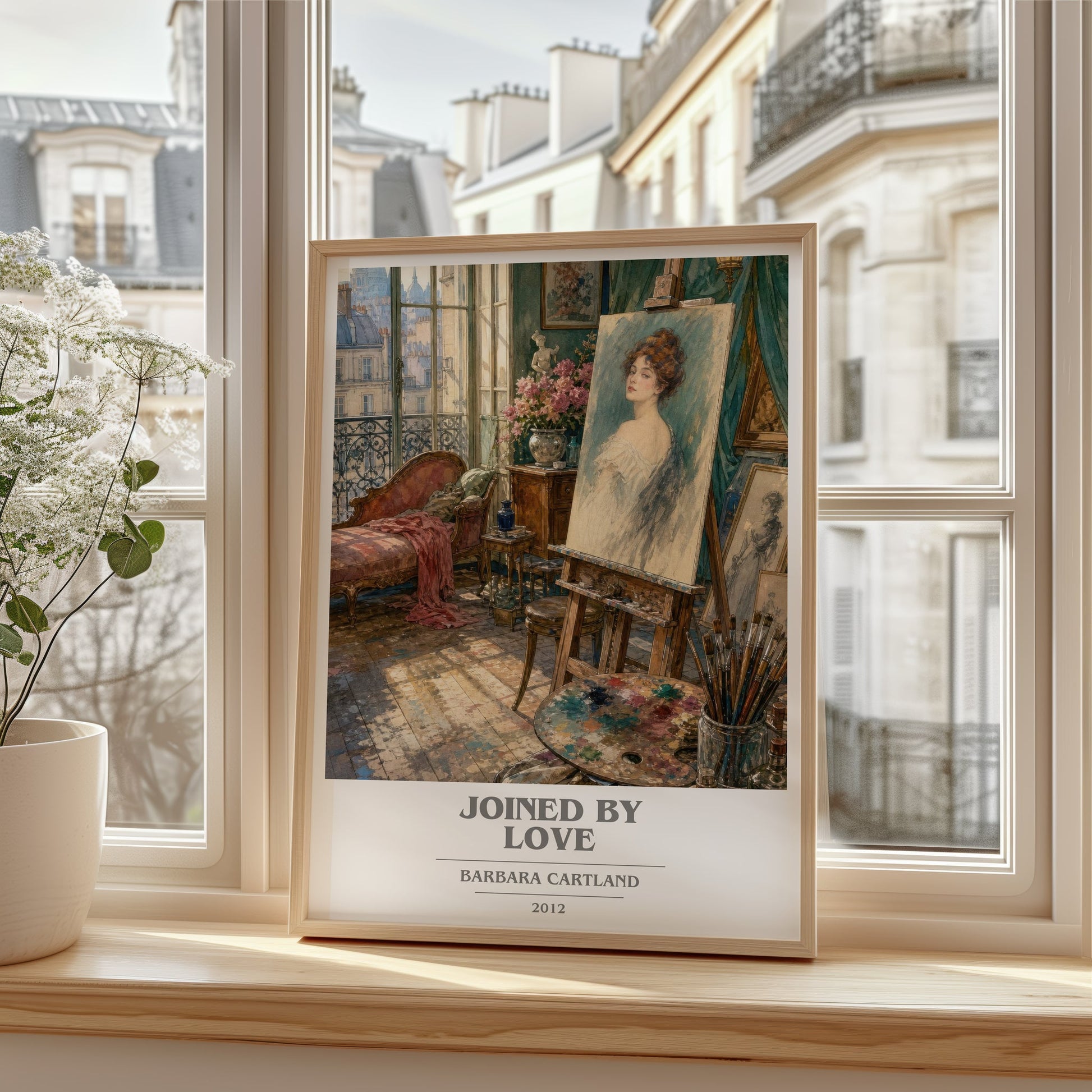 Joined By Love book cover poster colour and style options – Barbara Cartland book art