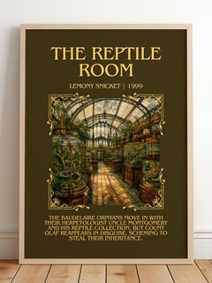 The Reptile Room Minimalist Book Poster by Lemony Snicket – image 2