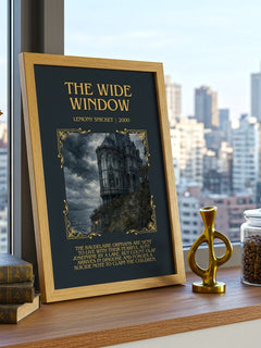 The Wide Window Minimalist Book Poster by Lemony Snicket – image 3