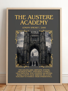 The Austere Academy Minimalist Book Poster by Lemony Snicket – image 2