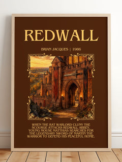 Redwall Minimalist Book Poster by Brian Jacques – image 2