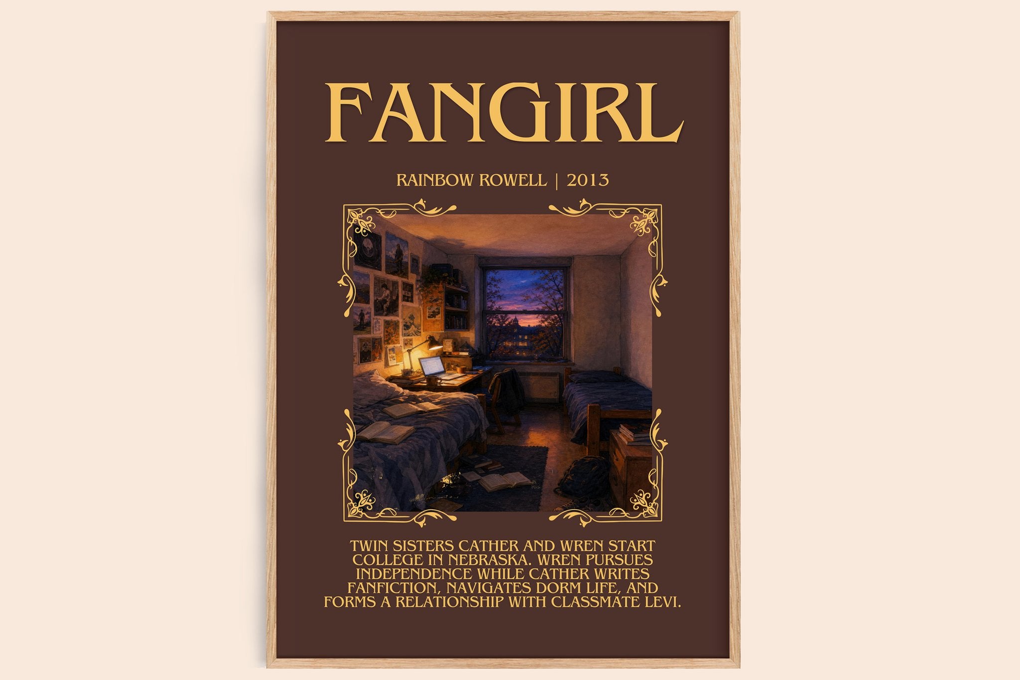 Fangirl Minimalist Book Poster by Rainbow Rowell