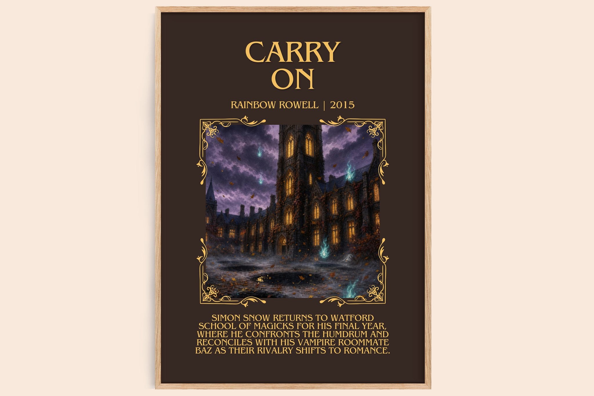 Carry On Minimalist Book Poster by Rainbow Rowell