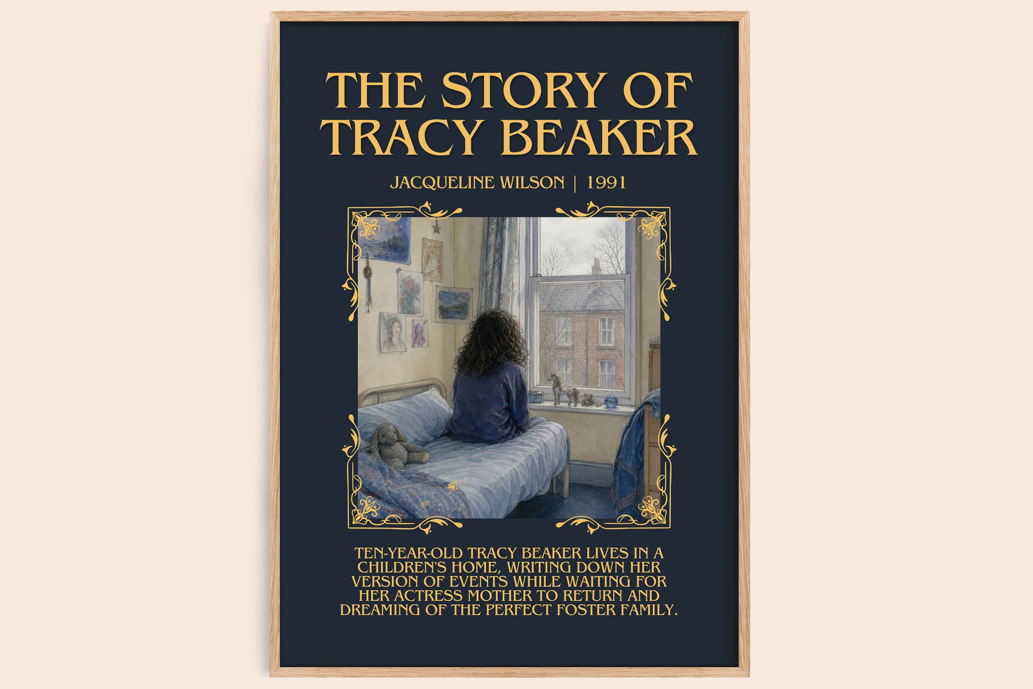 The Story of Tracy Beaker Minimalist Book Poster by Jacqueline Wilson