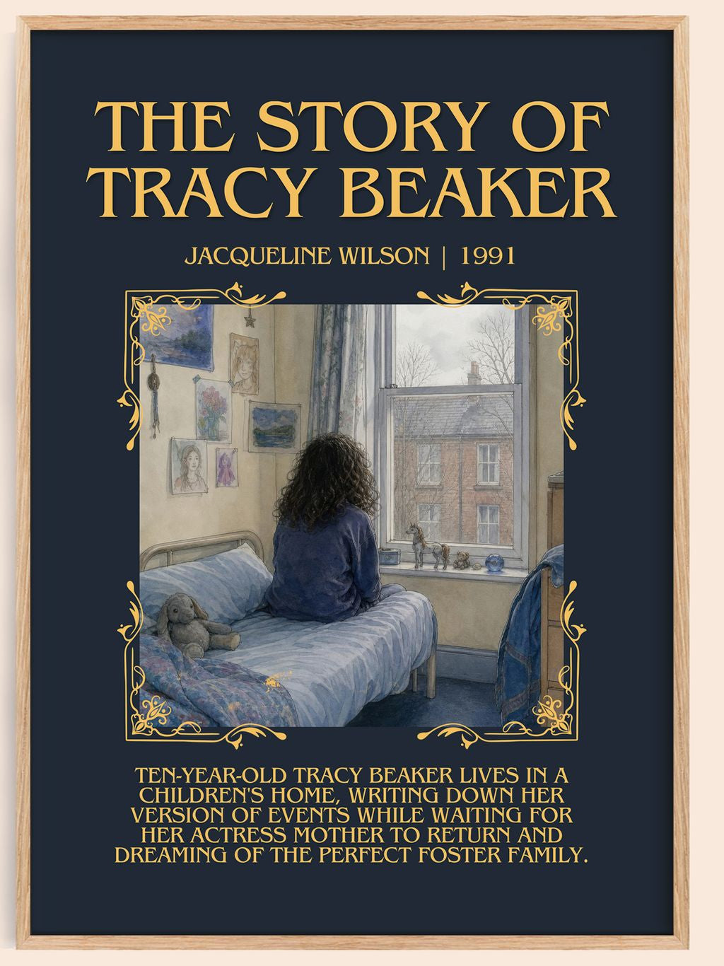 The Story of Tracy Beaker Minimalist Book Poster by Jacqueline Wilson – book poster