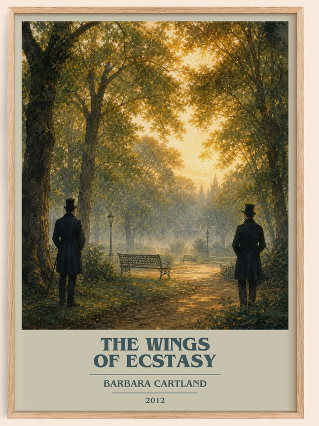 The Wings Of Ecstasy Book Cover Poster by Barbara Cartland