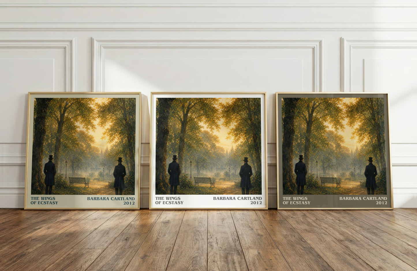 The Wings Of Ecstasy literary art print colour and style options – Barbara Cartland book art