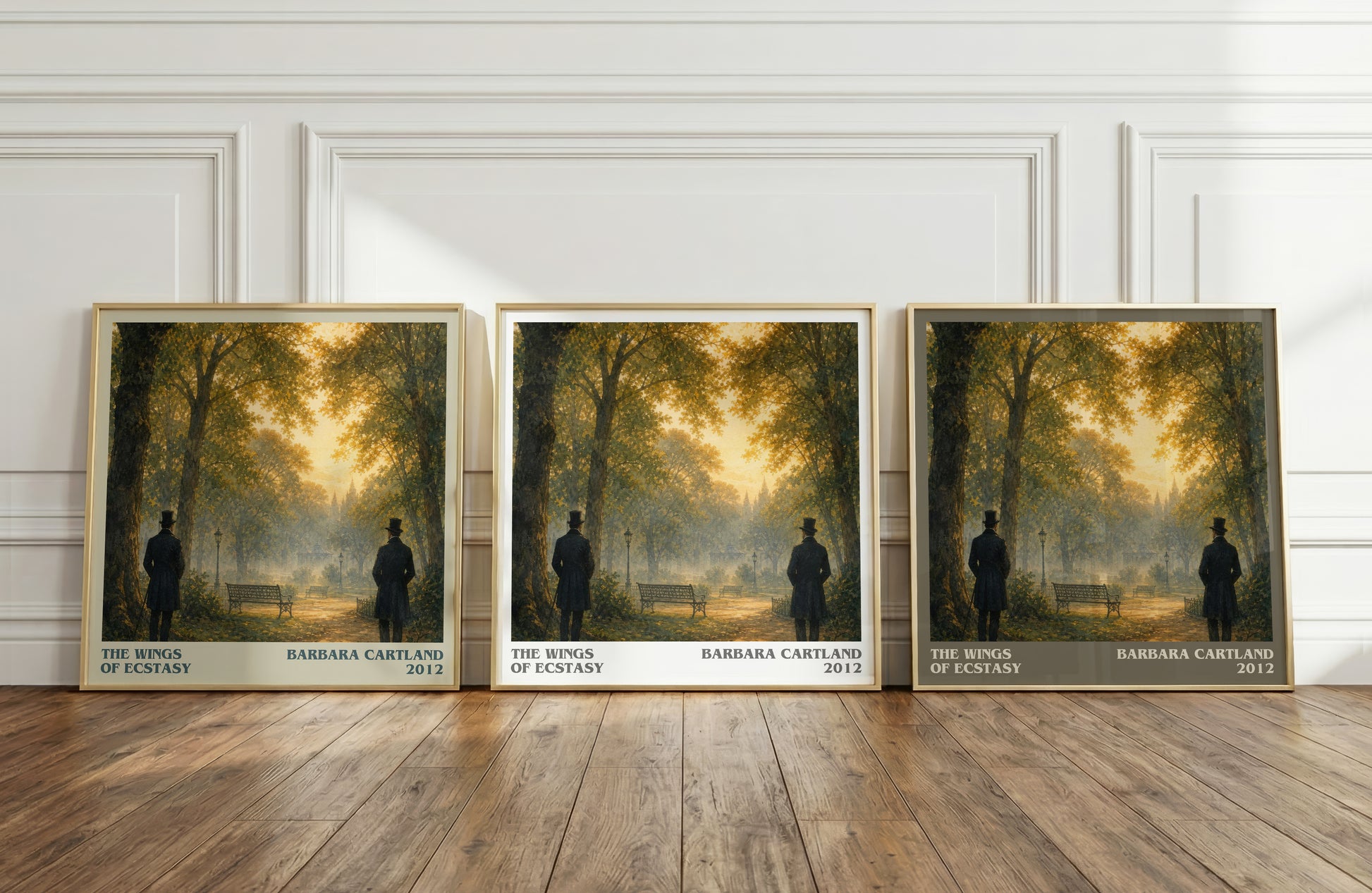 The Wings Of Ecstasy literary art print colour and style options – Barbara Cartland book art