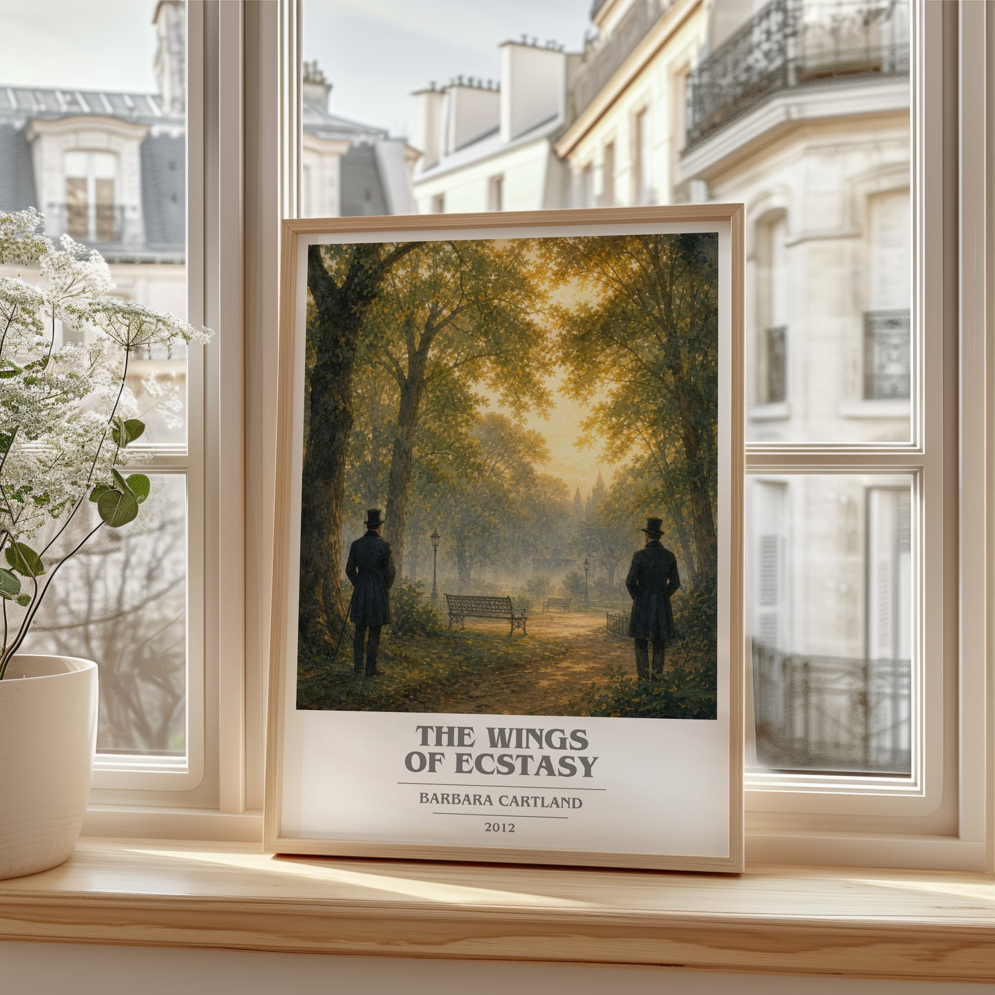 The Wings Of Ecstasy book cover poster colour and style options – Barbara Cartland book art
