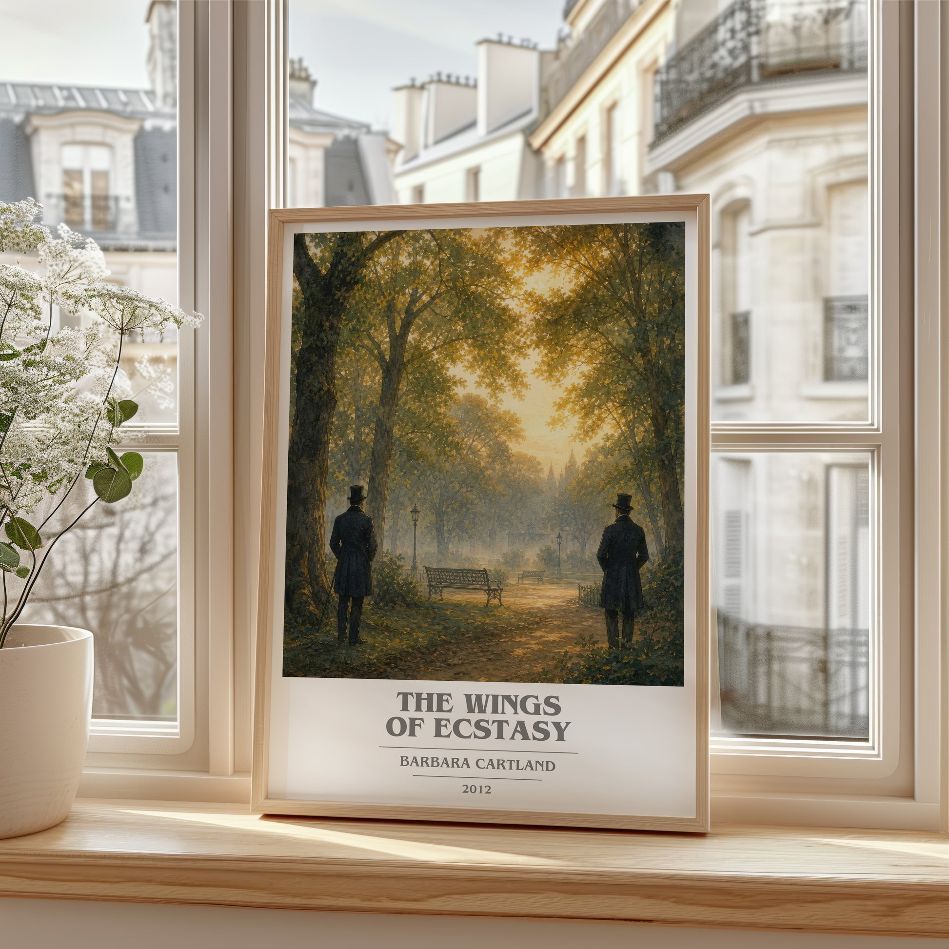 The Wings Of Ecstasy book cover poster colour and style options – Barbara Cartland book art