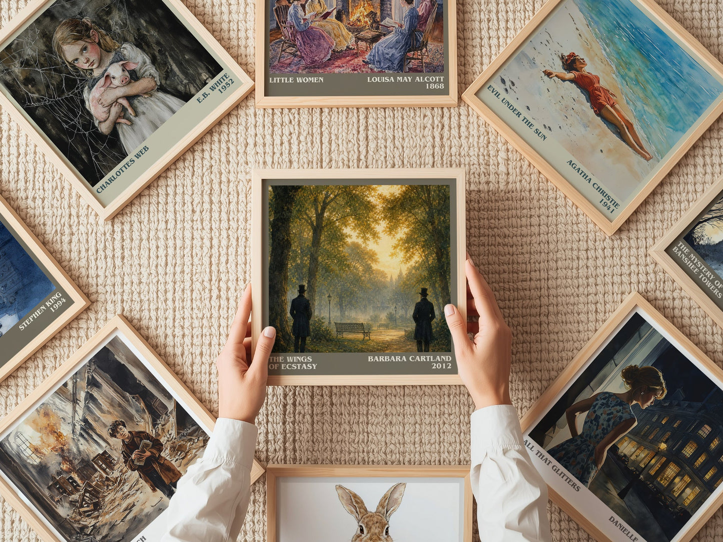 The Wings Of Ecstasy literary book poster framed on wall – romance wall art