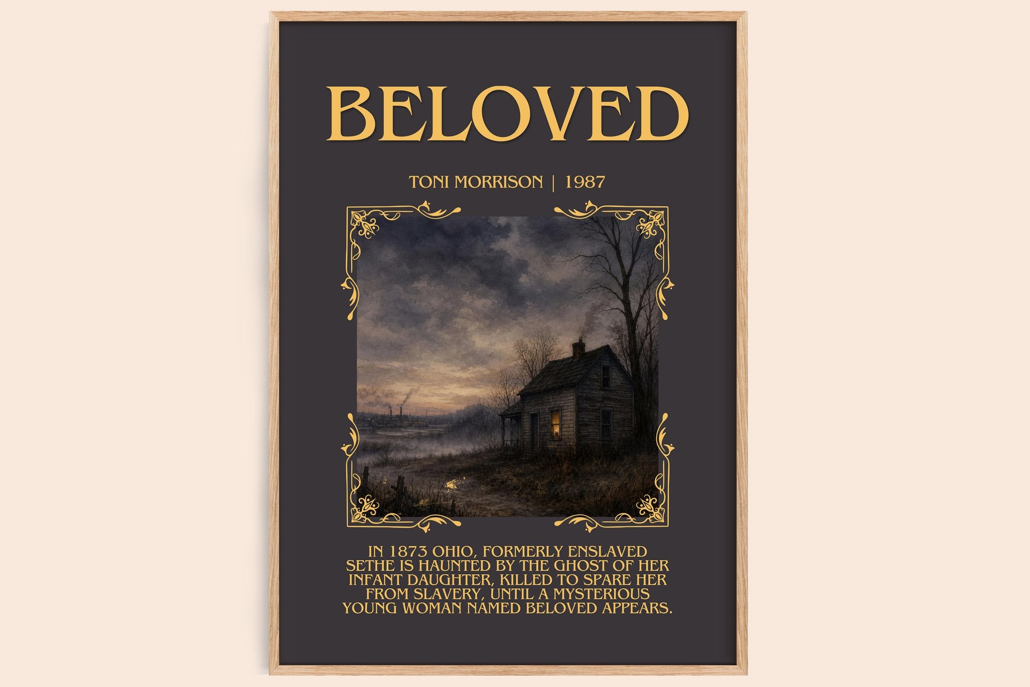 Beloved Minimalist Book Poster by Toni Morrison